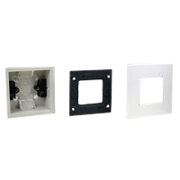 72350-F 79250X45-N 79265X45-N Flush Mount Plastic Box, Frame & Plate. 45x45mm Opening.